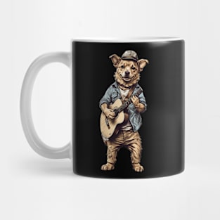 Dog With Guitar Mug